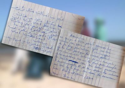 Atelier Pixel en Mauritanie : écriture des légendes ©LesAteliersPIXEL
