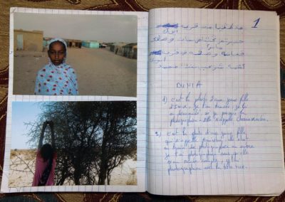 Atelier Pixel en Mauritanie : écriture des légendes ©LesAteliersPIXEL